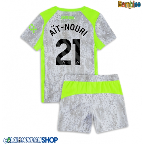 Maglie da calcio Manchester City Rayan Ait-Nouri #21 Terza Maglia Bambino 2025-26 Manica Corta + Pantaloni corti)